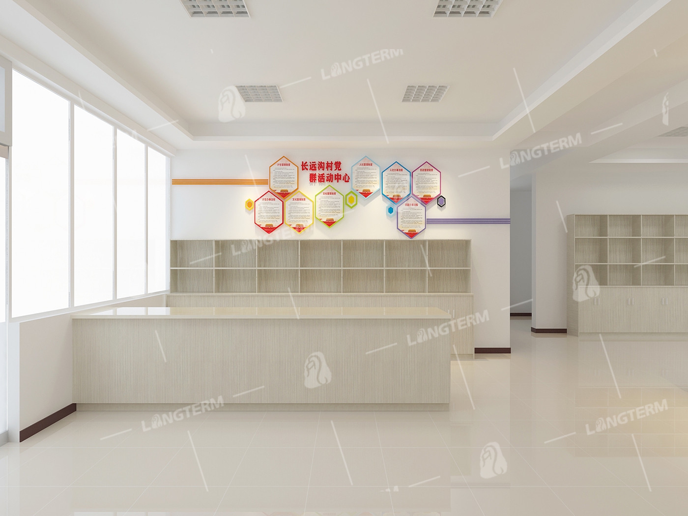 长远沟村党员活动中心展厅设计 长远沟村党员活动中心展厅设计