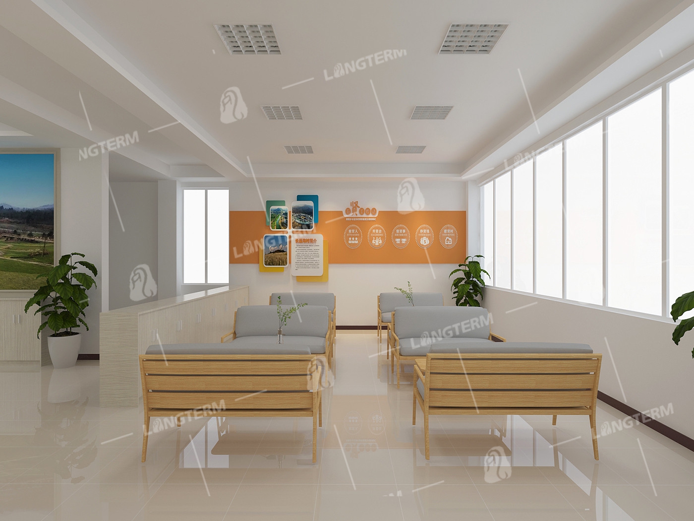 长远沟村党员活动中心展厅设计 长远沟村党员活动中心展厅设计