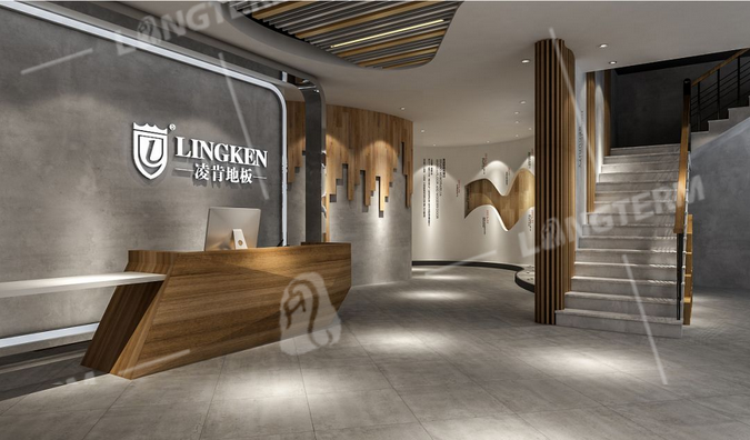 成都木地板展厅装修效果图