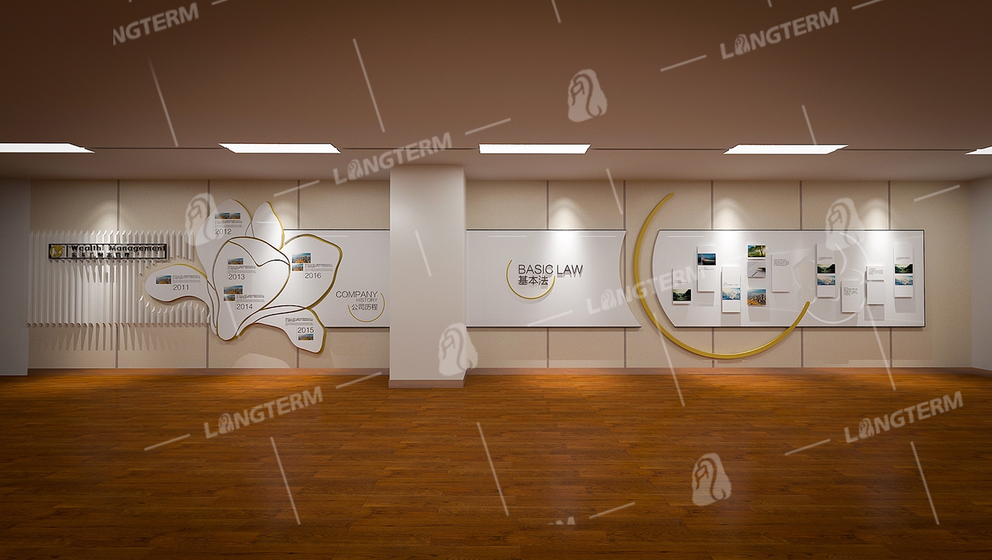 太平洋金玉兰财富管理分部文化墙设计