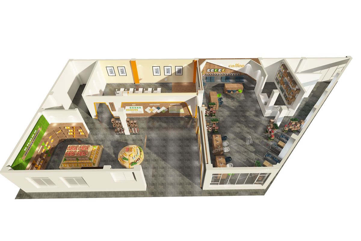 丹棱创客空间优秀展览展厅设计案例平面图